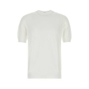 Fedeli Men White Cotton Sweater